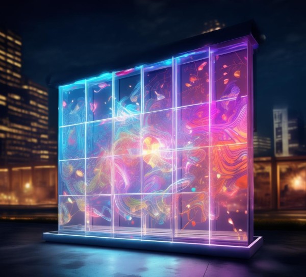 视觉数字融合广告语，灯膜创新设计